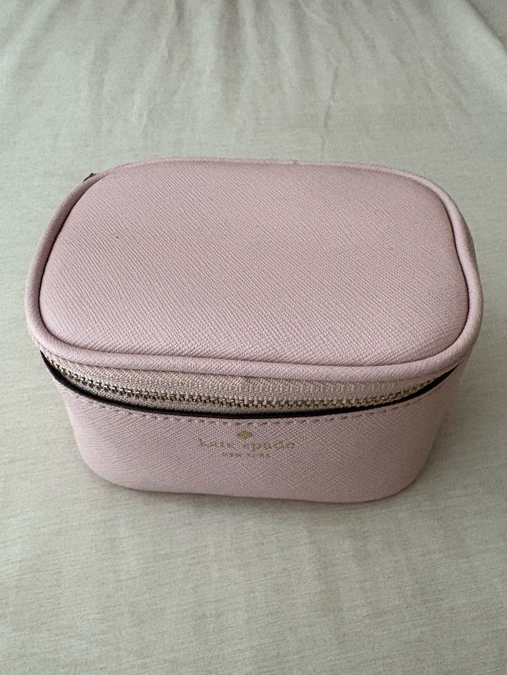 kate spade blush pink zip jewelry case